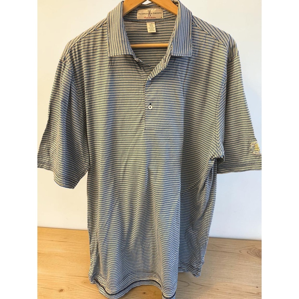 Fairway & Greene Striped El Dorado Country Club Polo Shirt
